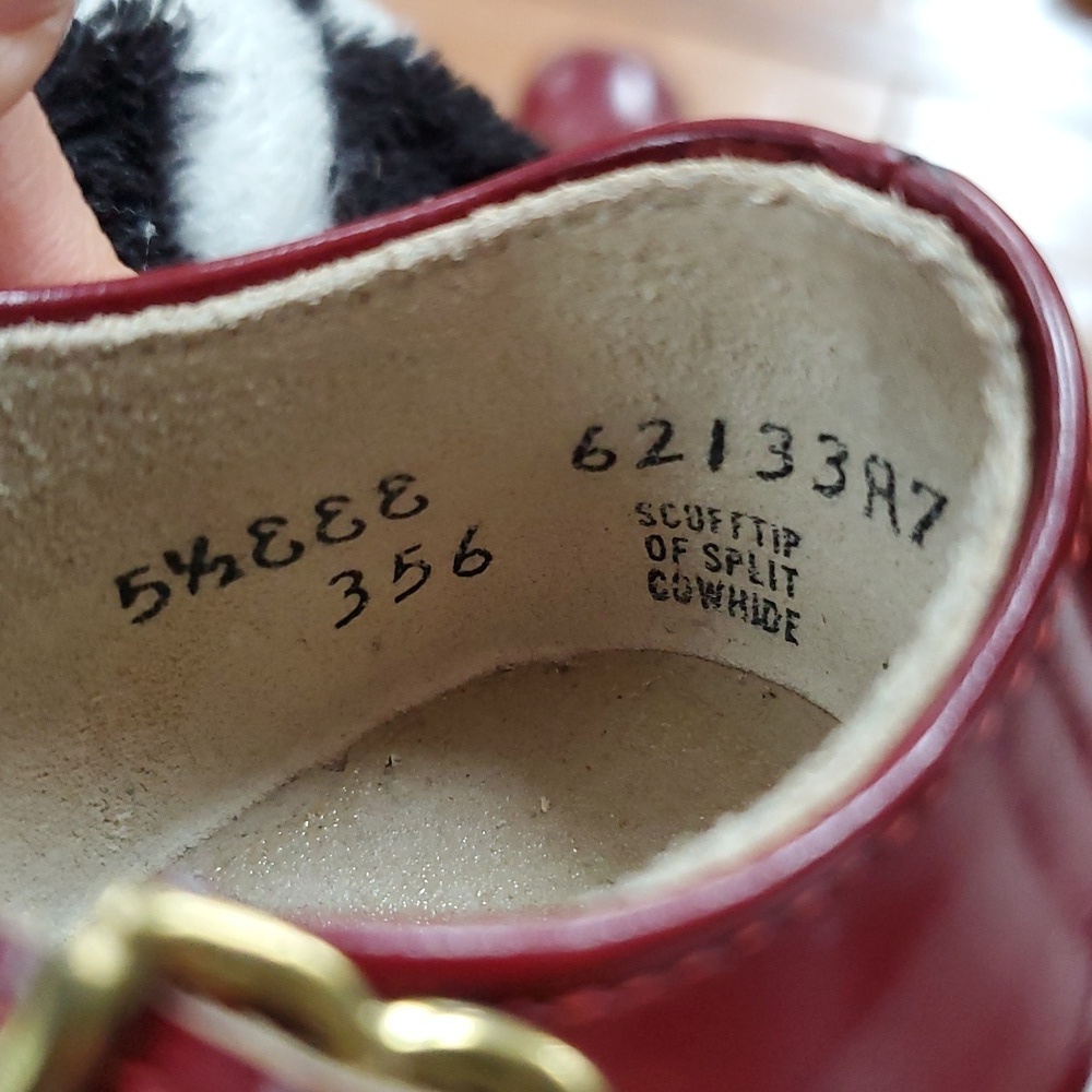 Vintage stride Rite red t strap mary janes shoes - Picture 5 of 9